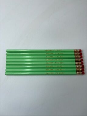 8‎ Hexagon Green Rawrrr Dinosaur Theme Party Personalized Pencils Gender Reveal